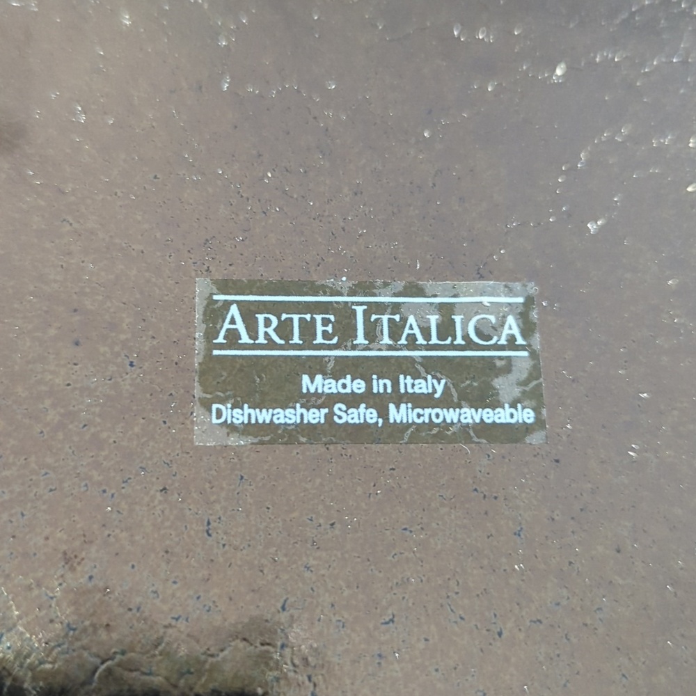 Arte Italica Merletto Metallic Charger Plate - Picture 2 of 2